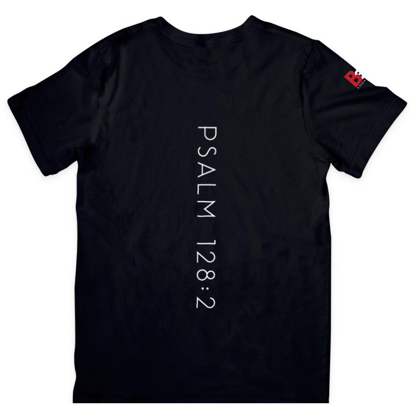 HUSTLE & PRAY - Black Tee White Print
