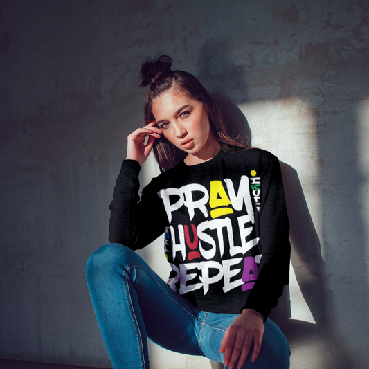 Hustle. Pray. Repeat ('90s Vibe) Sweatshirt