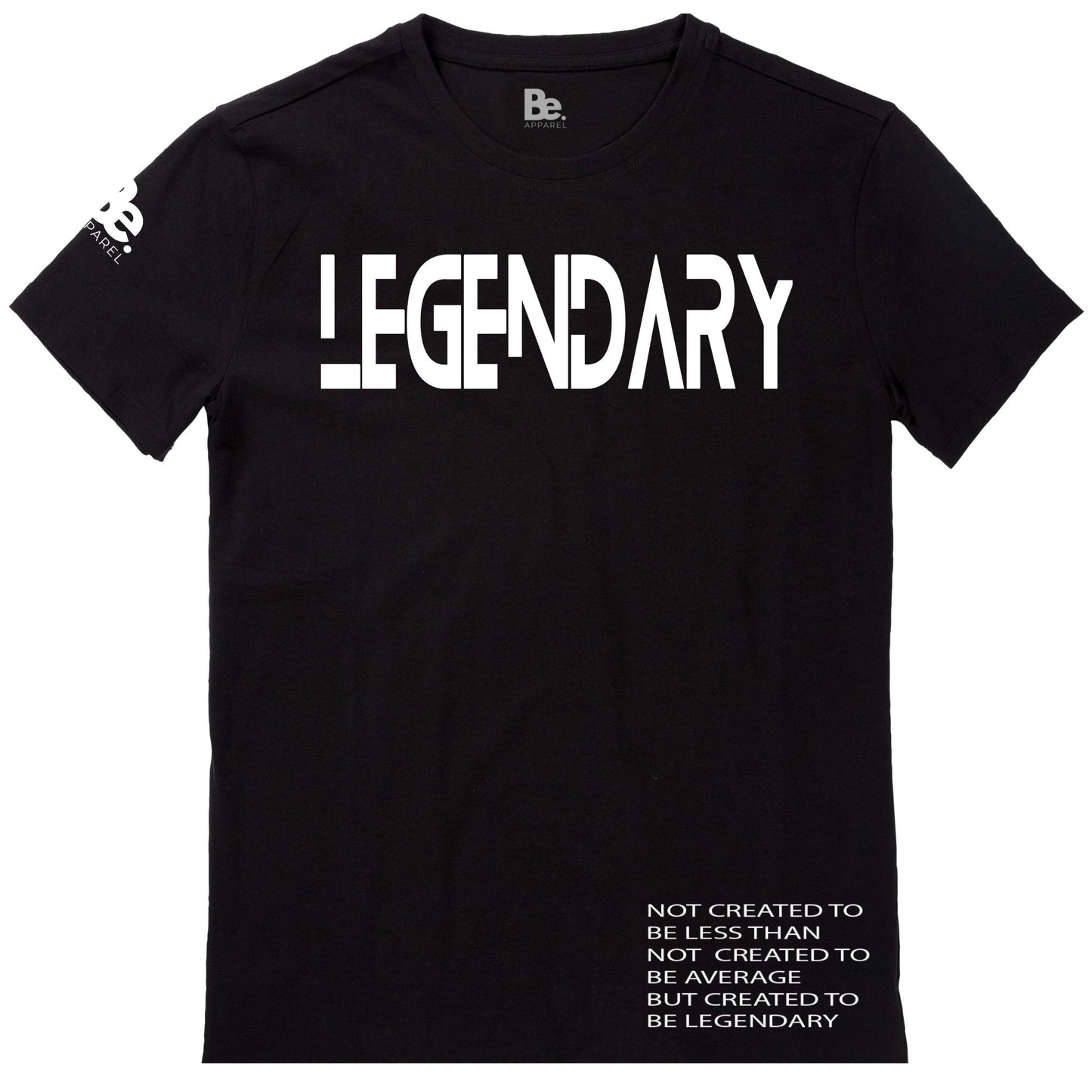 LEGENDARY MANTRA TEE - White On Black