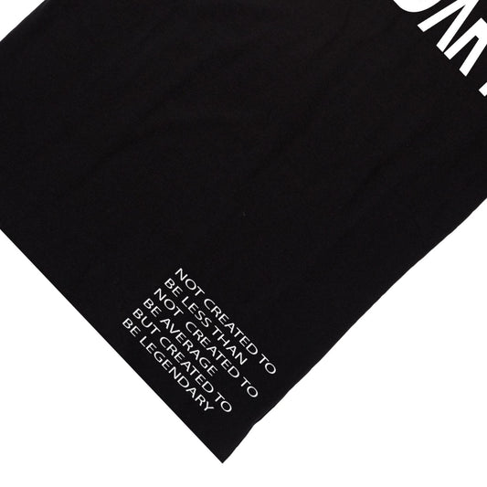 LEGENDARY MANTRA TEE - White On Black