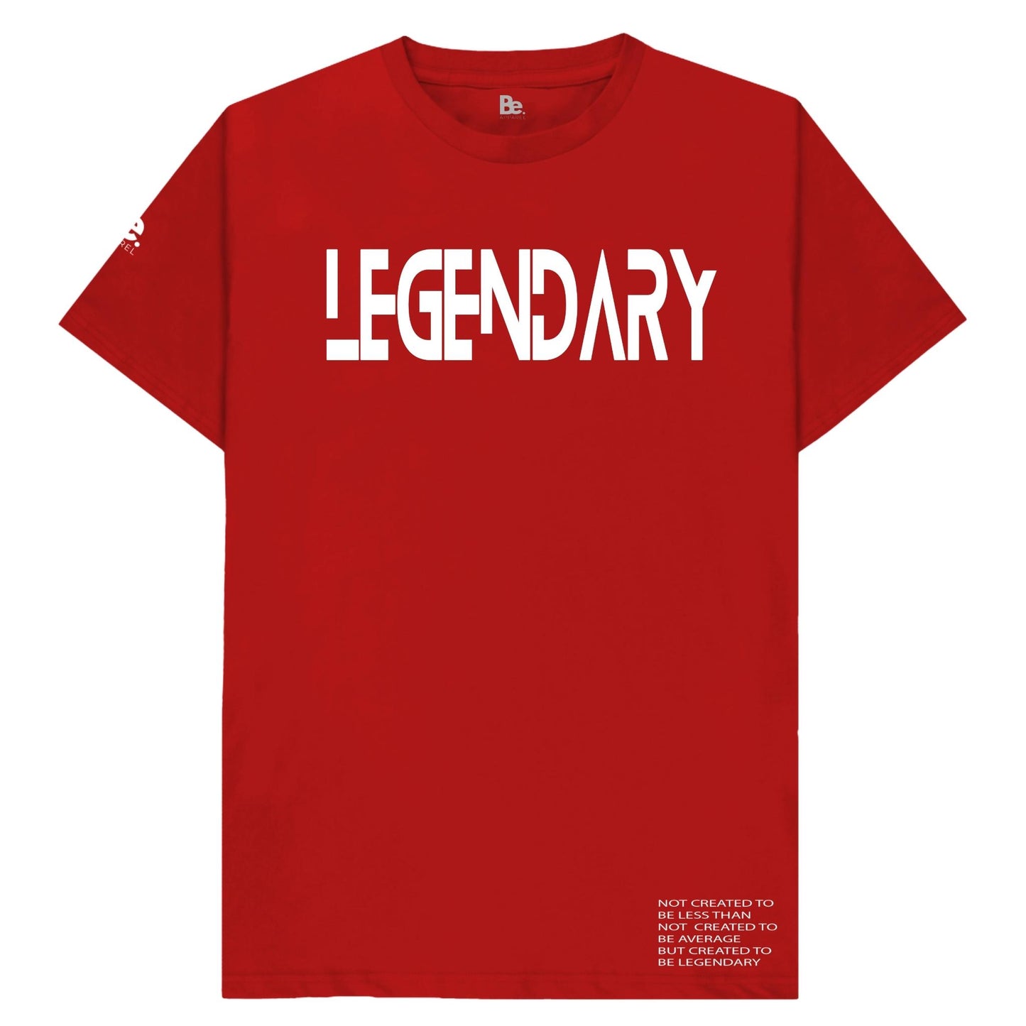 LEGENDARY MANTRA TEE - White Print/Red Tee