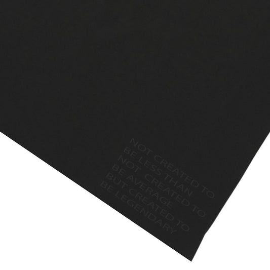 LEGENDARY MANTRA TEE - Black on Black