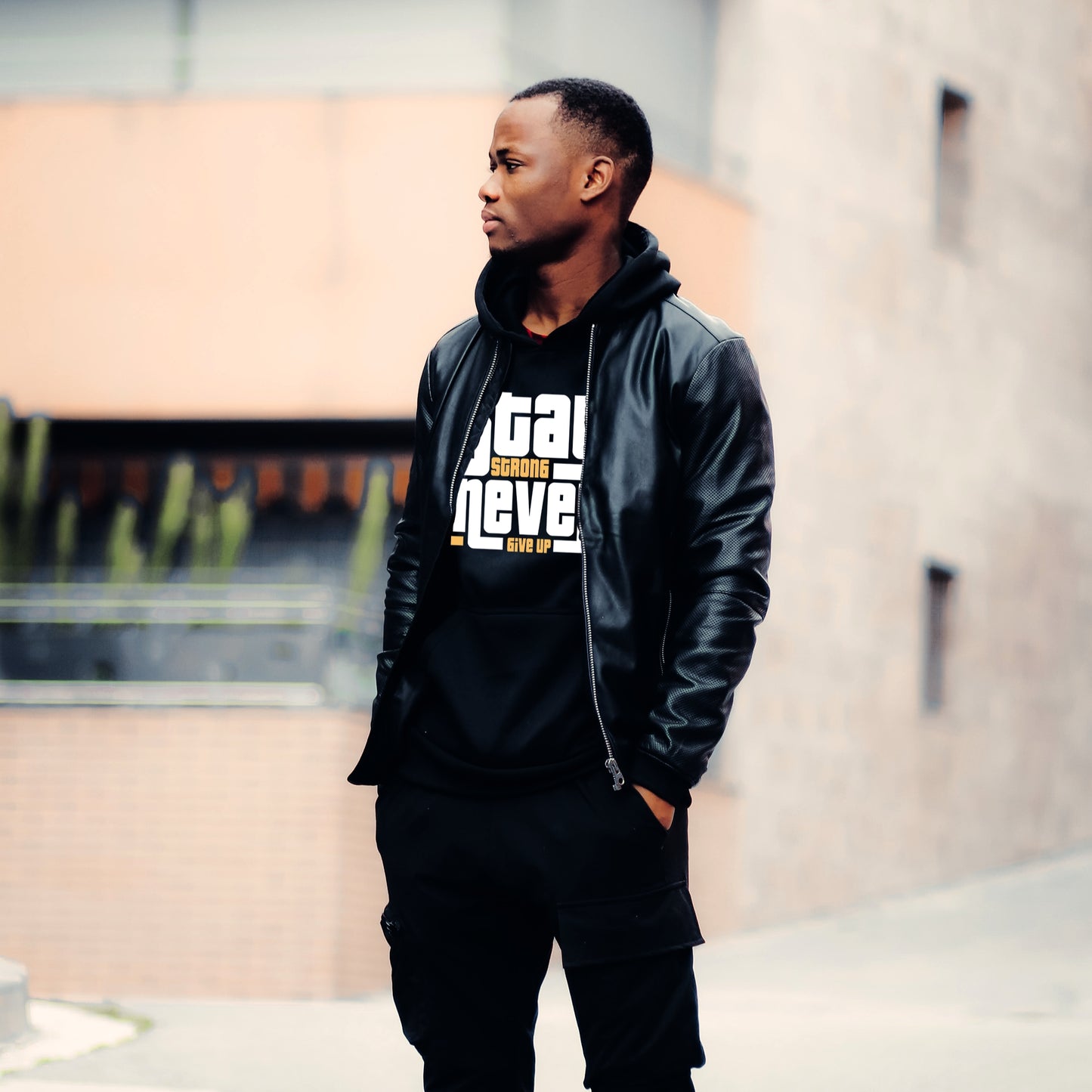 Stay Strong Never Give Up Hoodie - Unisex