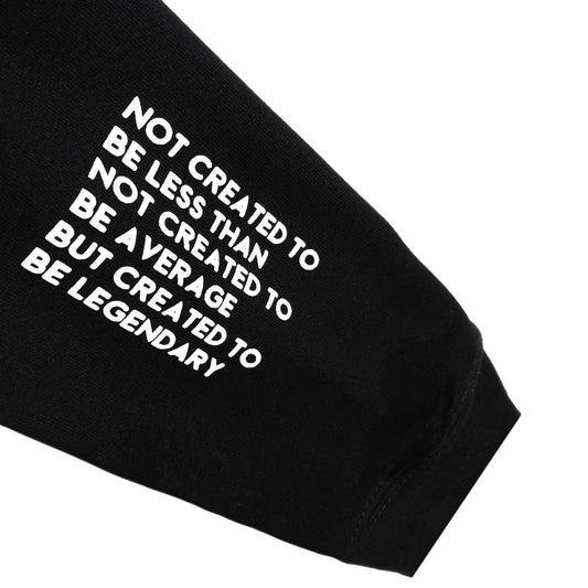 BLACK LEGENDARY PREMIUM PUFF MANTRA SWEATSHIRT (UNISEX)