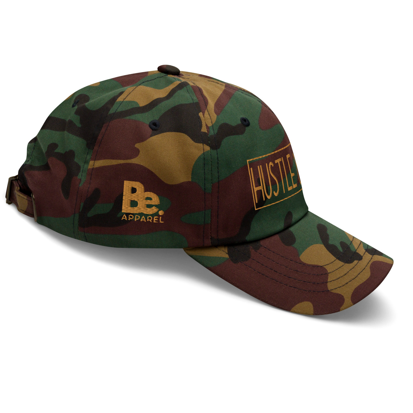 HUSTLE & PRAY - Camo Embroidered Dad Hat