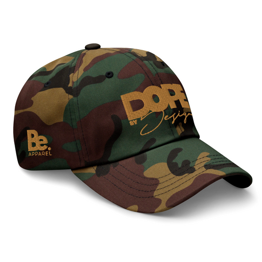 DOPE BY DESIGN -Embroidery Dad Hat Camo Colorway