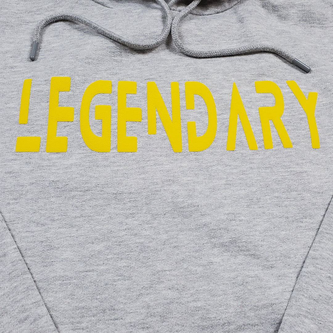 Grey and yellow hoodie hot sale