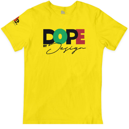 Dope By Design (Short Sleeve Tee) - Yellow