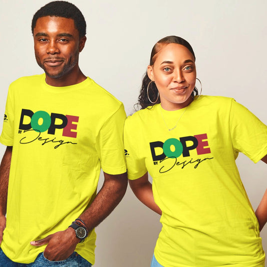 Dope By Design (Short Sleeve Tee) - Yellow